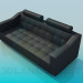 3D Modell Ledersofa - Vorschau