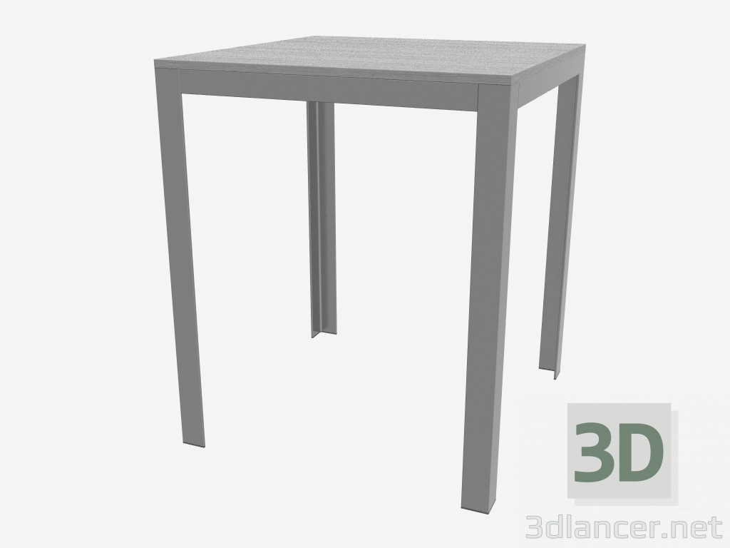 3D Modell Esstisch (63 x 63, Licht) - Vorschau