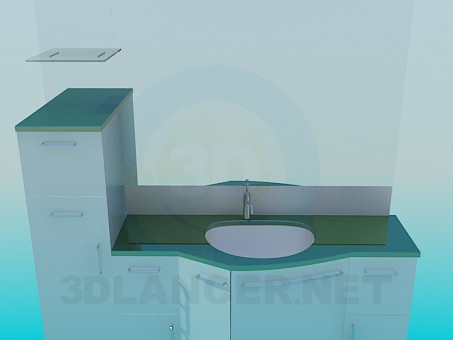 modello 3D Lavabo - anteprima