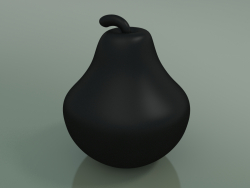 Cerâmica de escultura Pear (H 28cm, Matt Black)