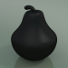 3d модель Скульптура Ceramics Pear (H 28cm, Matt Black) – превью