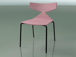 Silla apilable 3701 (4 patas de metal, rosa, V39)