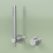 3d model Wall-mounted mixer with hand shower (12 58, AS) - preview