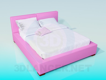 3D Modell Bett - Vorschau