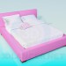 3D Modell Bett - Vorschau