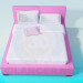 3D Modell Bett - Vorschau