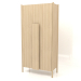 modèle 3D Armoire à longues poignées (sans arrondi) L 01 (1000x450x2000, bois blanc) - preview