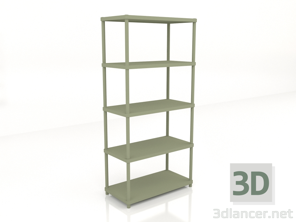 3d model Librería sobre pilotes SIR4 (800x400x1660) - vista previa