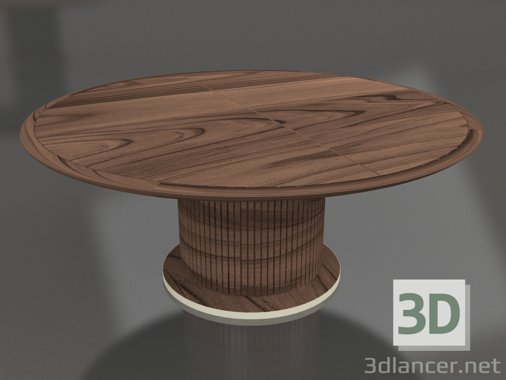 Modelo 3d Mesa de jantar Mesa completa redonda 180 - preview