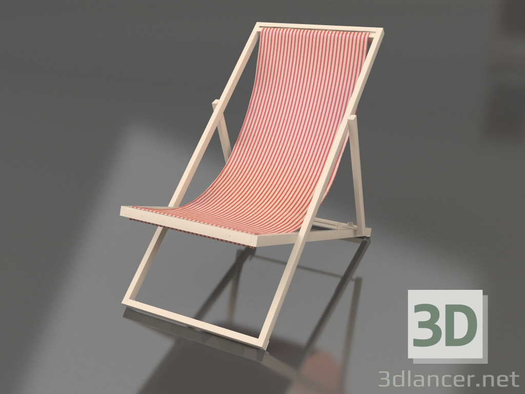 3D modeli Şezlong (Kum) - önizleme