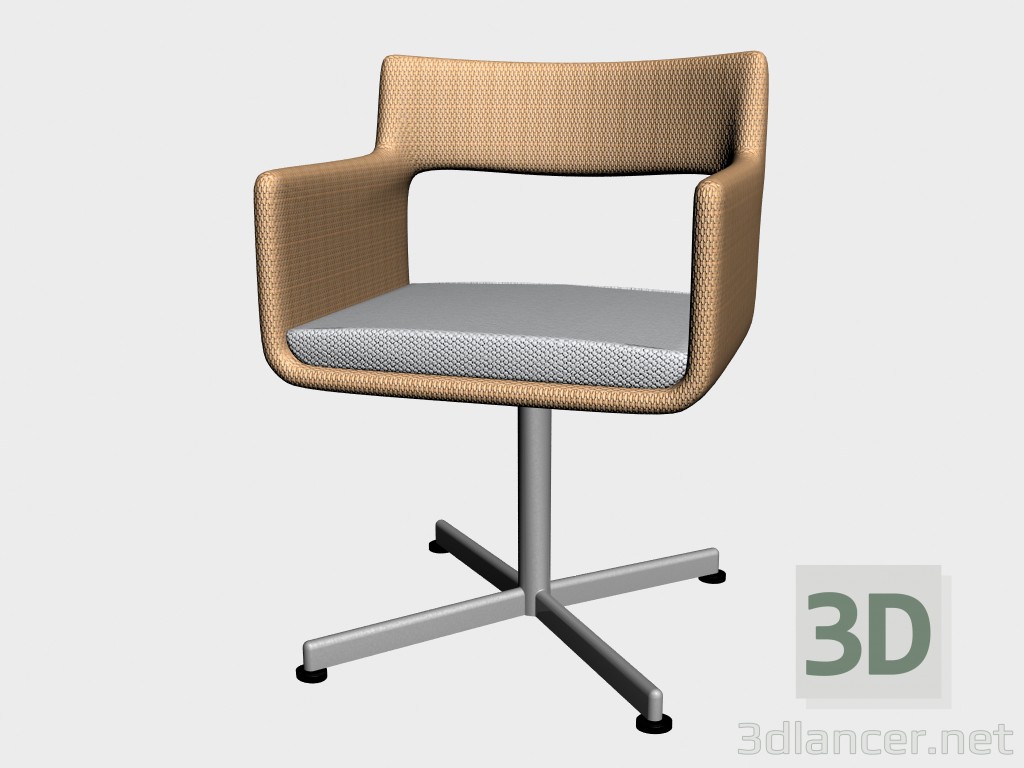 3d модель Кресло обеденное Dinning Armchair Swivel 8810 8815 – превью