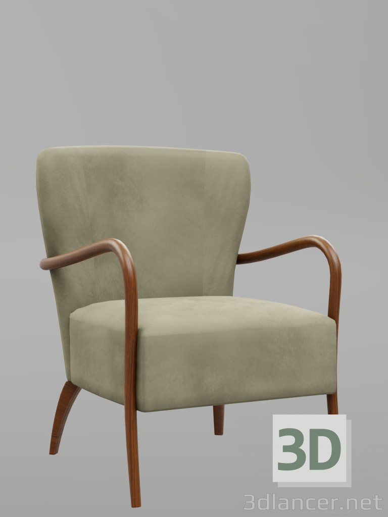 Silla Blair 3D modelo Compro - render