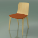 3d model Chair 3978 (4 wooden legs, with a pillow on the seat, natural birch) - preview