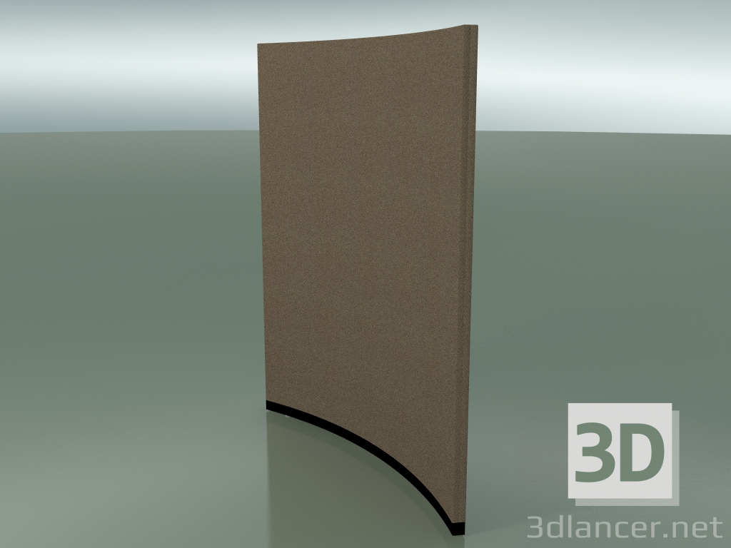 3d model Panel curvo 6406 (132.5 cm, 45 °, D 150 cm, sólido) - vista previa