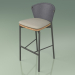 3d model Bar stool 050 (Gray, Metal Smoke, Teak) - preview