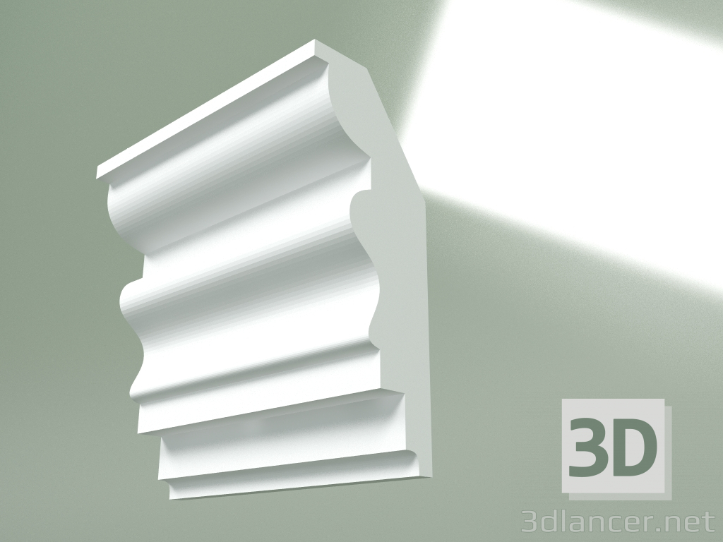 Modelo 3d Cornija de gesso (plinto de teto) KT352 - preview