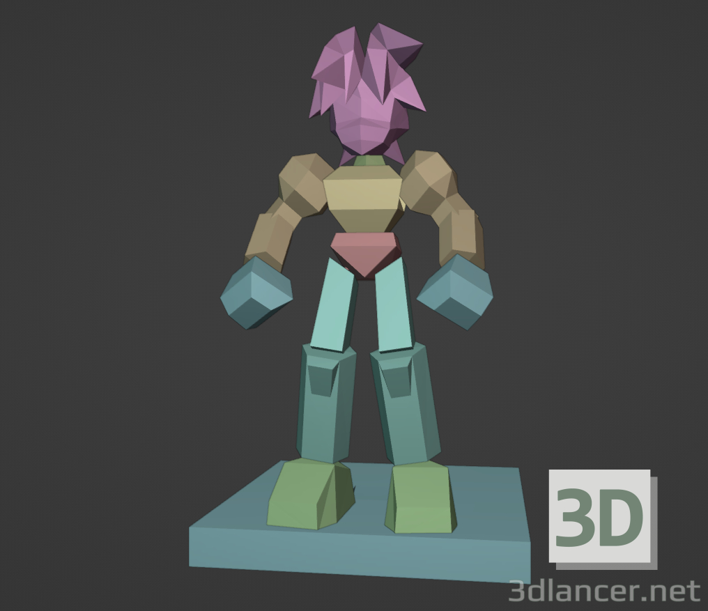 3D Modell Schachpaket Megaman Legends - Vorschau