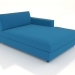 3d model Chaise longue 103 with an armrest on the right - preview