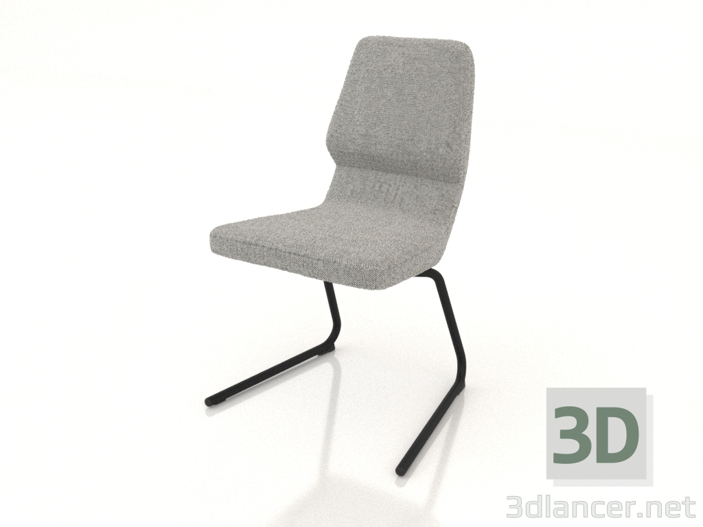 3d model Chair on cantilever legs D25 mm - preview