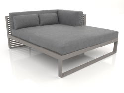 Canapé modulable XL section 2 droite (Gris quartz)