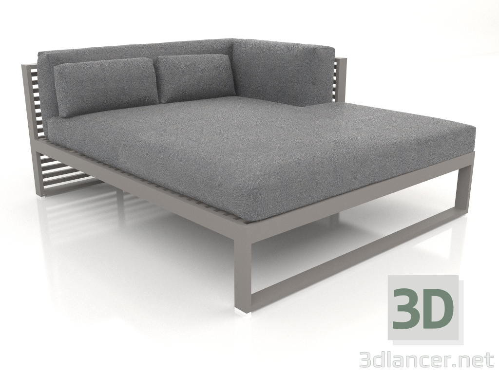 3d model Sofá modular XL, sección 2 derecha (Gris cuarzo) - vista previa