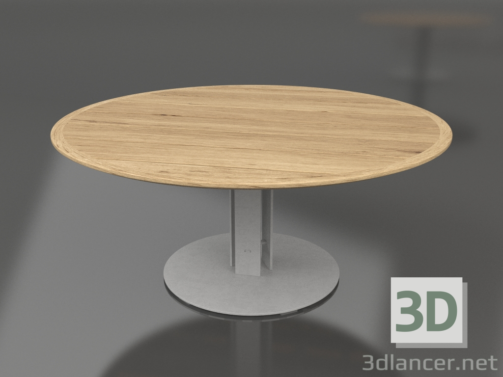 modèle 3D Table à manger Ø170 (Gris agate, bois Iroko) - preview