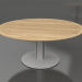 3d model Mesa de comedor Ø170 (gris ágata, madera de iroko) - vista previa