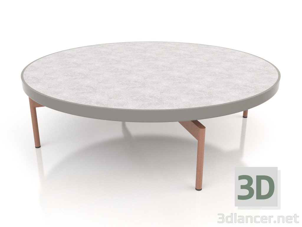 3d модель Стол журнальный круглый Ø120 (Quartz grey, DEKTON Kreta) – превью