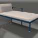 3d model Sofa module, section 2 right (Grey blue) - preview