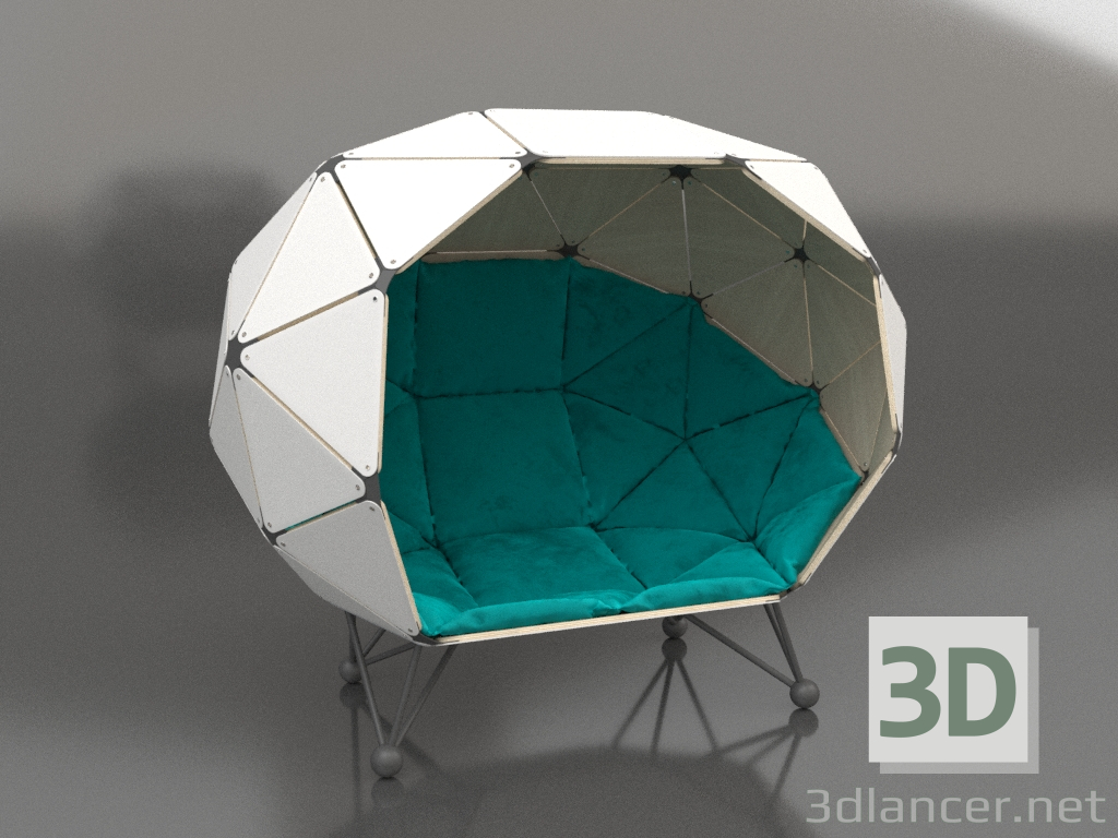 Modelo 3d Poltrona Planeta para Dois - preview