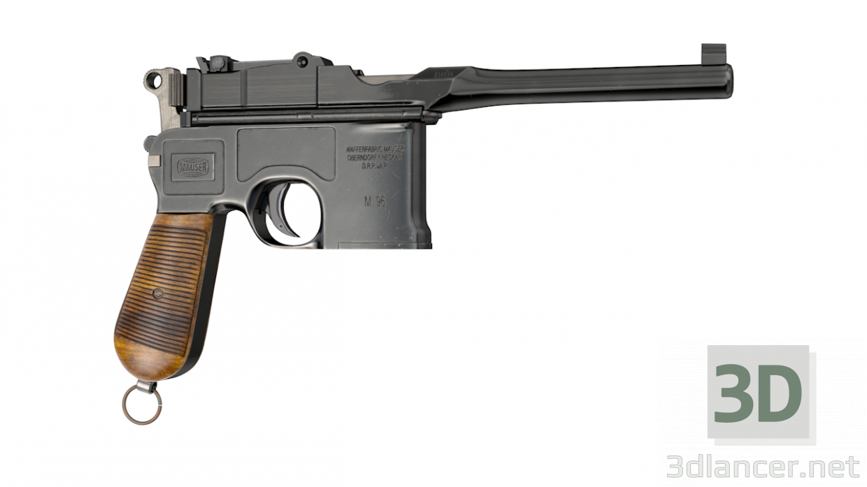 3d model MAUSER M96 - vista previa