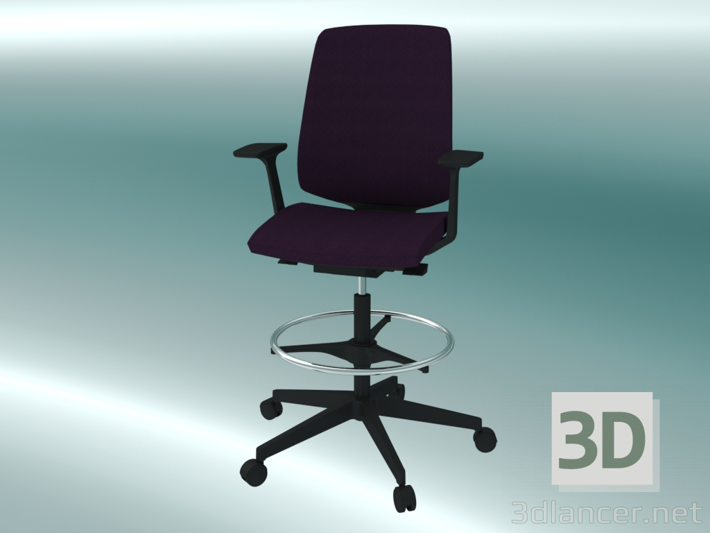 3d model Taburete de bar (330ST P60) - vista previa