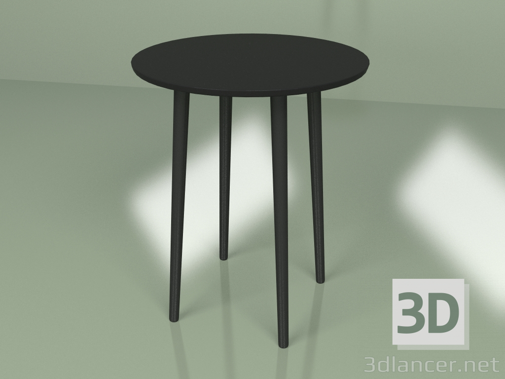 3d model Mesa Sputnik mini (negro) - vista previa