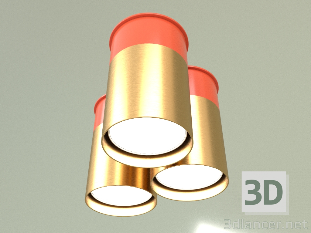 3d model Foco BP 6345-3g (Oro) - vista previa