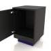 3d model Bedside table (open) TM 04 (400x400x600, wood black) - preview