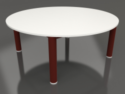 Table basse D 90 (Rouge vin, DEKTON Zenith)