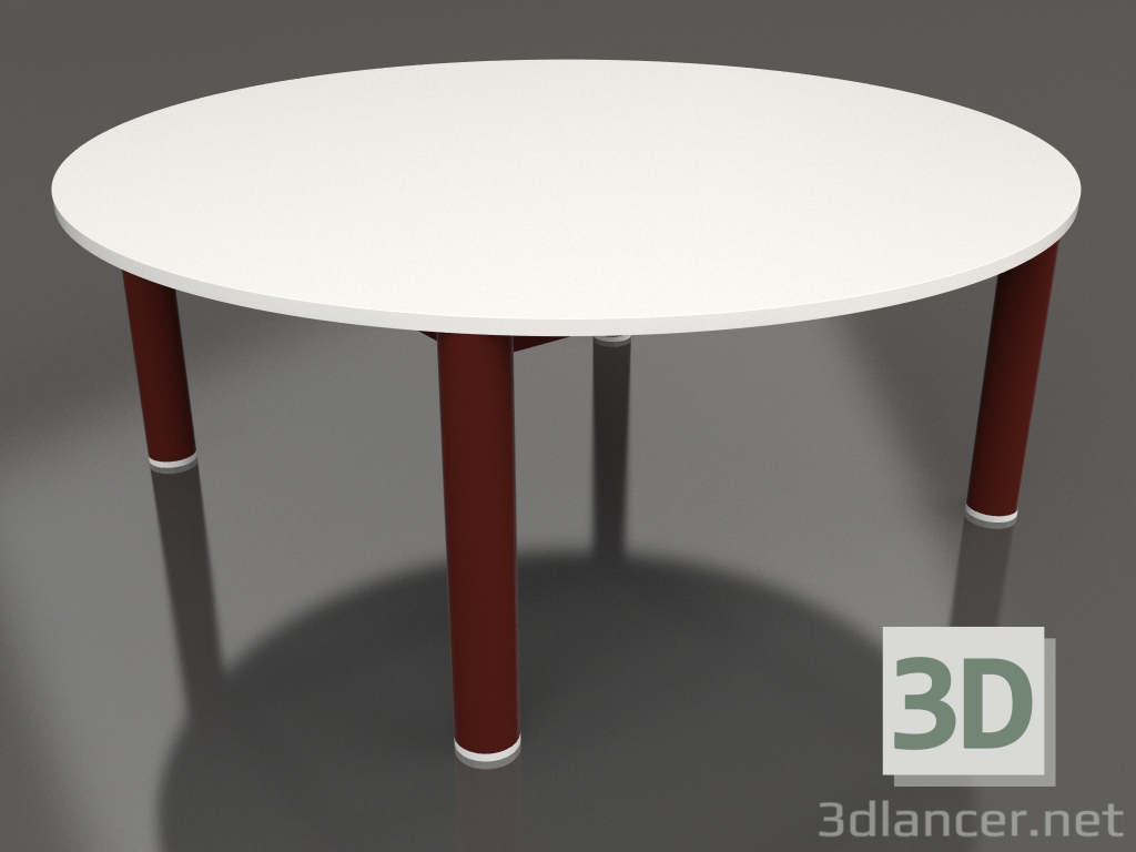 3d model Mesa de centro D 90 (rojo vino, DEKTON Zenith) - vista previa