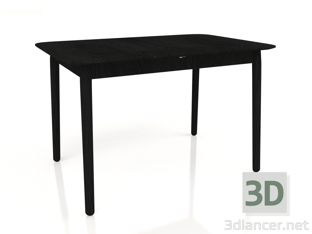 3d model Dining table Glimps 120-162x80 (Black) - preview