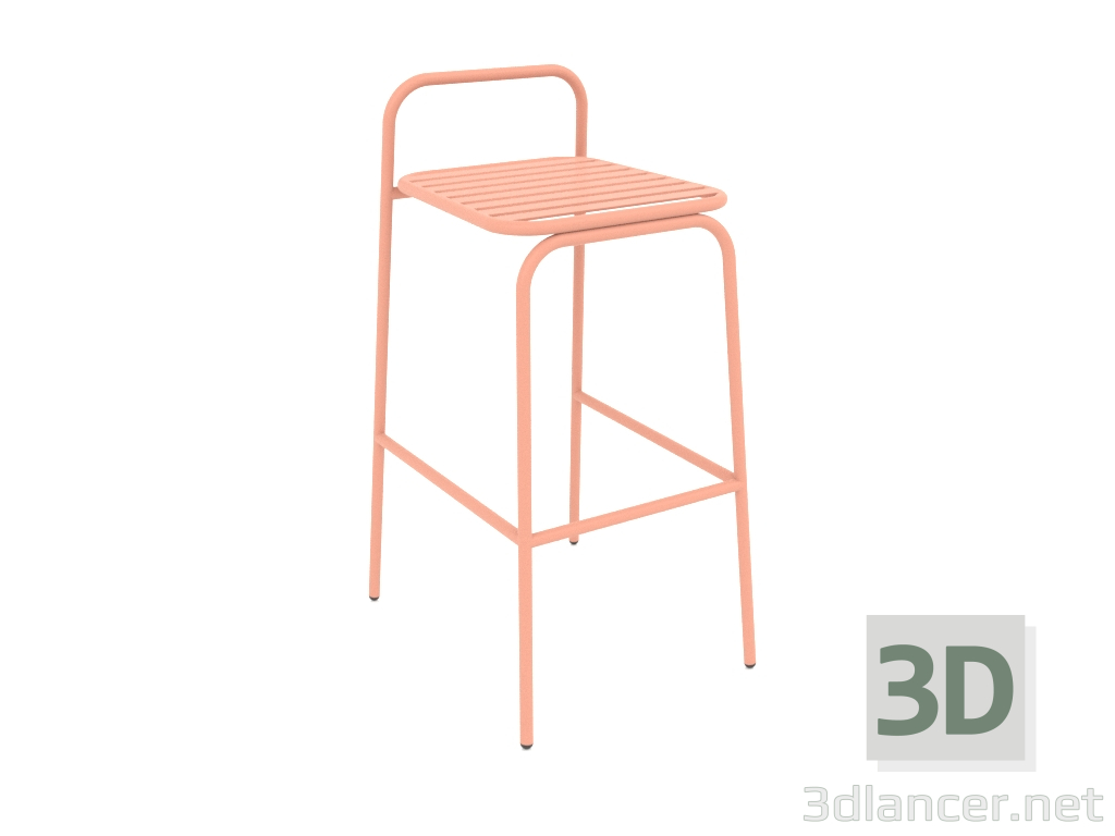 3d model Taburete de bar Dvornyaga (melocotón) - vista previa