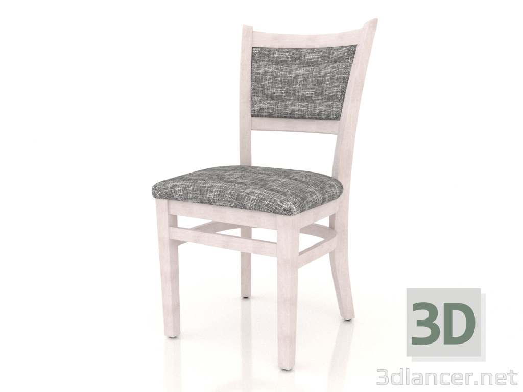 modèle 3D Chaise Chester (hêtre blanchi) - preview