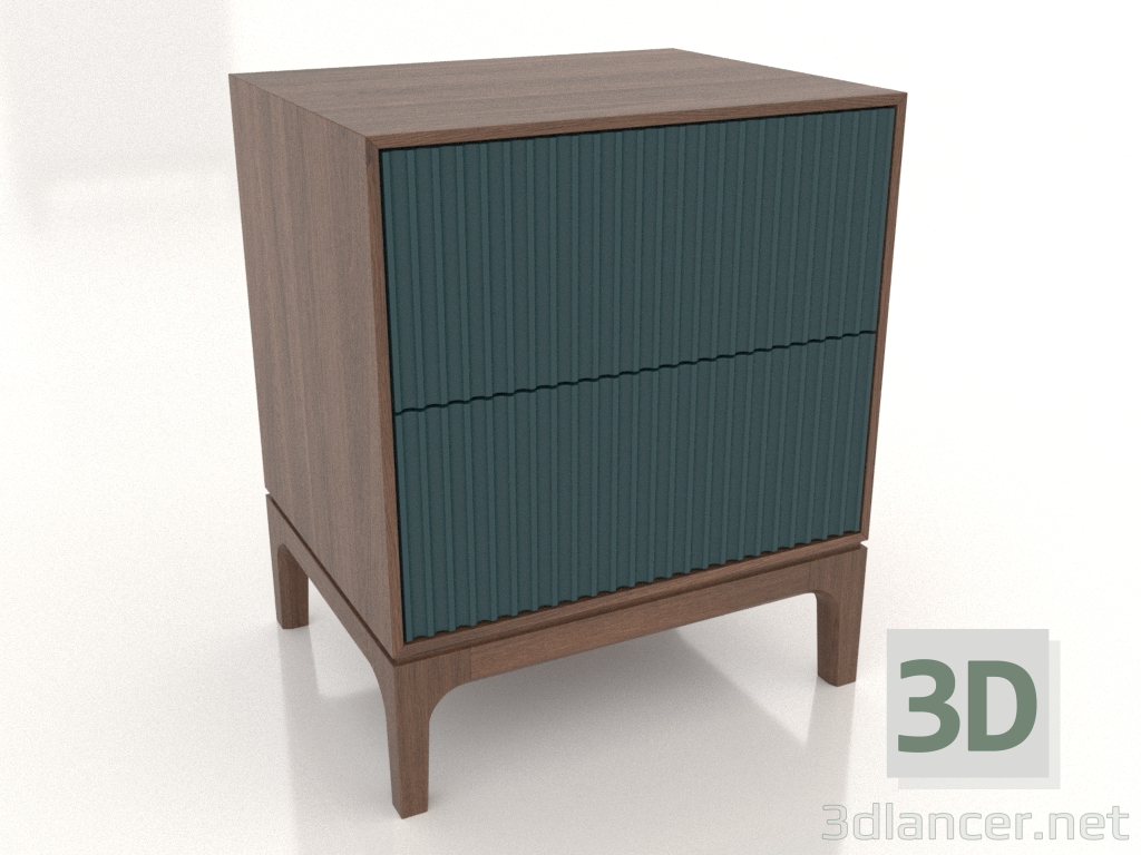 Modelo 3d Mesa de cabeceira FARGO 2 gavetas com frentes fresadas (onda do mar, carvalho tabaco, opção 1) - preview Modelo 3d Mesa de cabeceira FARGO 2 gavetas com frentes fresadas (onda do mar, carvalho tabaco, opção 1) - preview