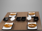 Set of dishes