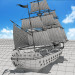 3d Sailboat "The Secret" model buy - render