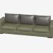 3d model Diwan straight three-seater Cambridge - preview