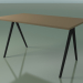 3D Modell Rechteckiger Tisch 5408 (H 74 - 79 x 139 cm, Laminat Fenix F05, V44) - Vorschau