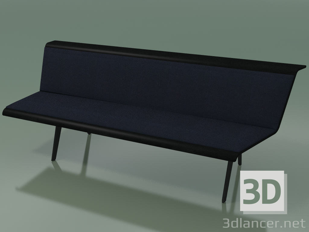 3d model Módulo angular triple Esperando 4515 (135 ° izquierda, negro) - vista previa