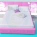 3D Modell Bett - Vorschau