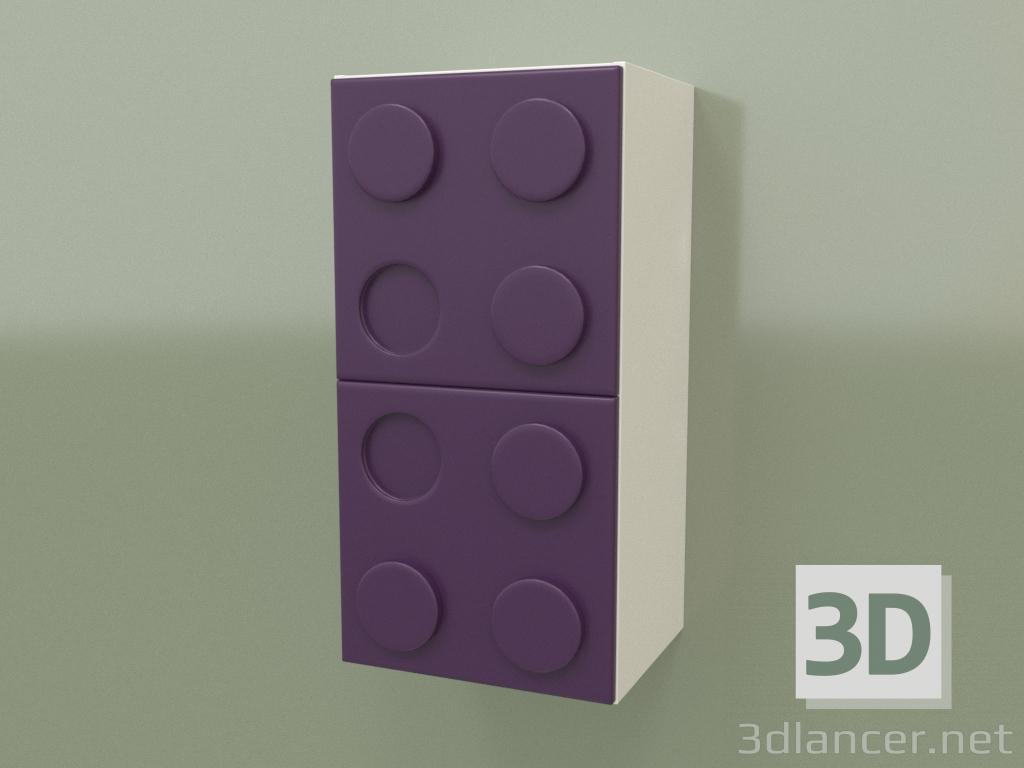 Modelo 3d Prateleira vertical montada na parede (Ametist) - preview