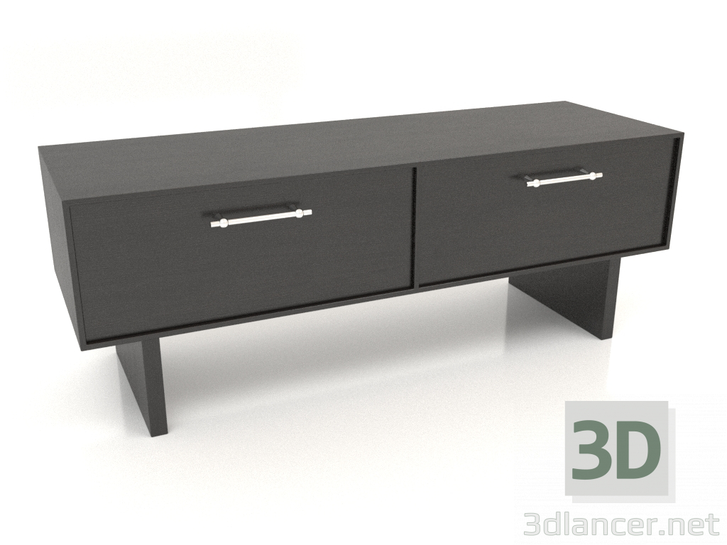 modello 3D Armadio ТМ 061 (1200x400x450, legno nero) - anteprima