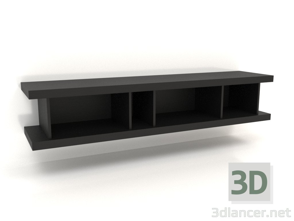 3d модель Тумба навісна TM 13 (1800x400x350, wood black) – превью